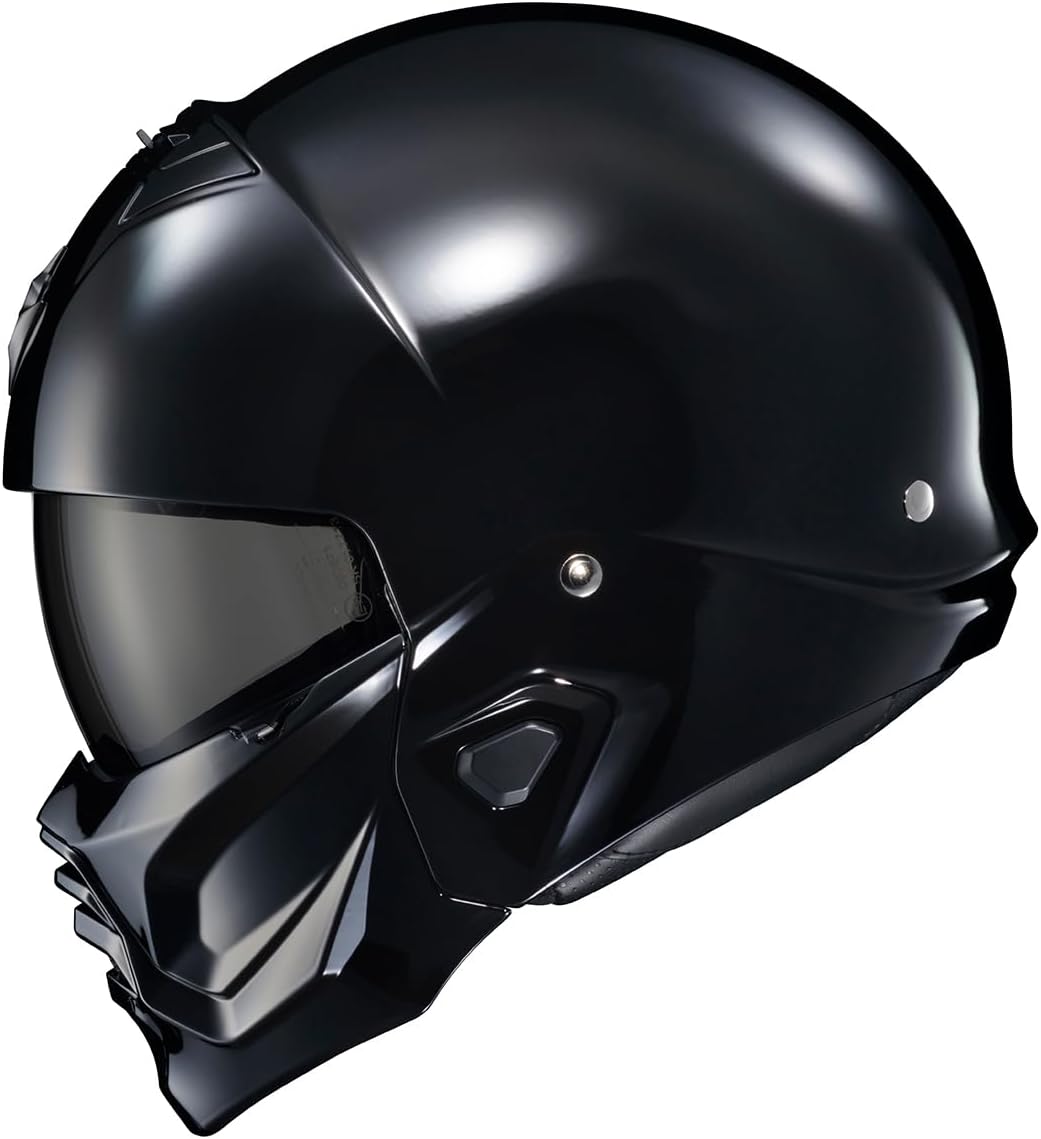 Covert 2 Open Face 3/4 Full Mode Motorcycle Helmet Bluetooth Ready Speaker Pockets Interchangeable Mouth Cover DOT