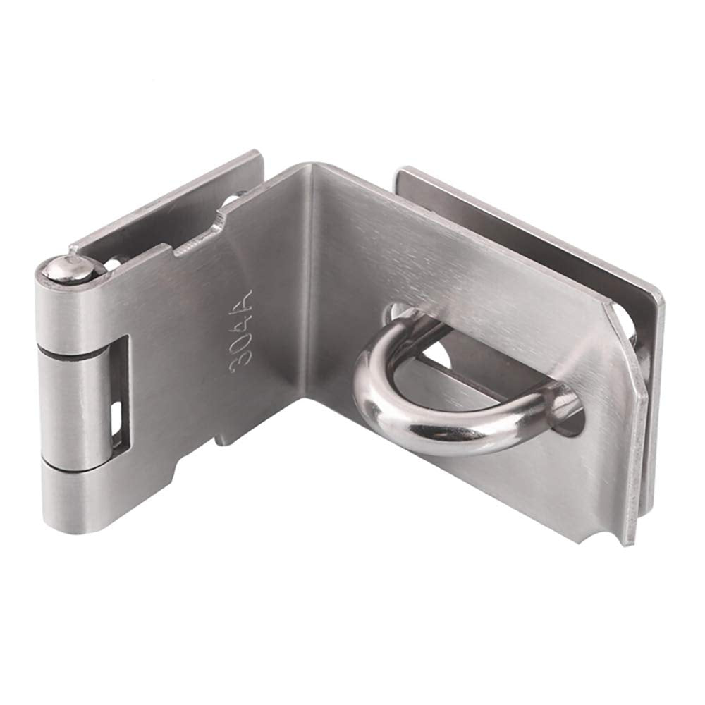 4 Inch Door Hasp Latch 90 Degree, Extra Thick Locking Latch Lock