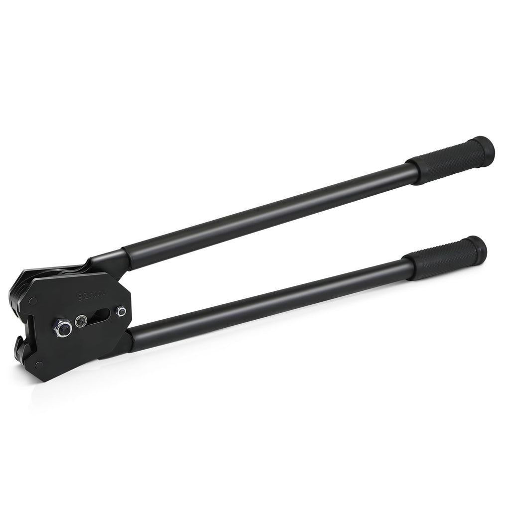 Strapping Sealer/Crimper for 1 1/4" Steel Strapping Band Manual Banding Tool with 19" Extended Handle