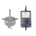 CHANCS TYC40 12V AC 5RPM Shaft 33mm Synchronous Motor with Power Supply - Input 110V Output AC 12V for Christmas Decoration