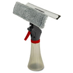 Libman 3-in-1 Window Squeegee Spray Tool – Spray Bottle with Microfiber Scrubber and Rubber Blade – All-in-One Glass