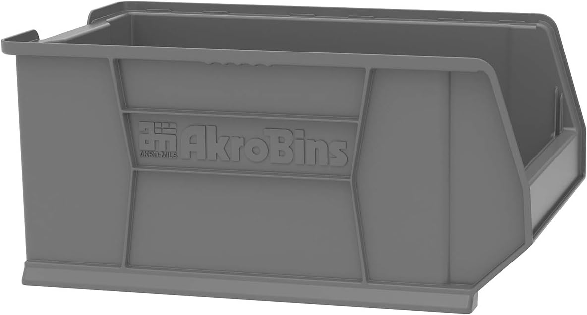 30288 Super-Size AkroBins Plastic Storage Bins, Space-Saving Stackable Bins for Garage, Classroom, Warehouse