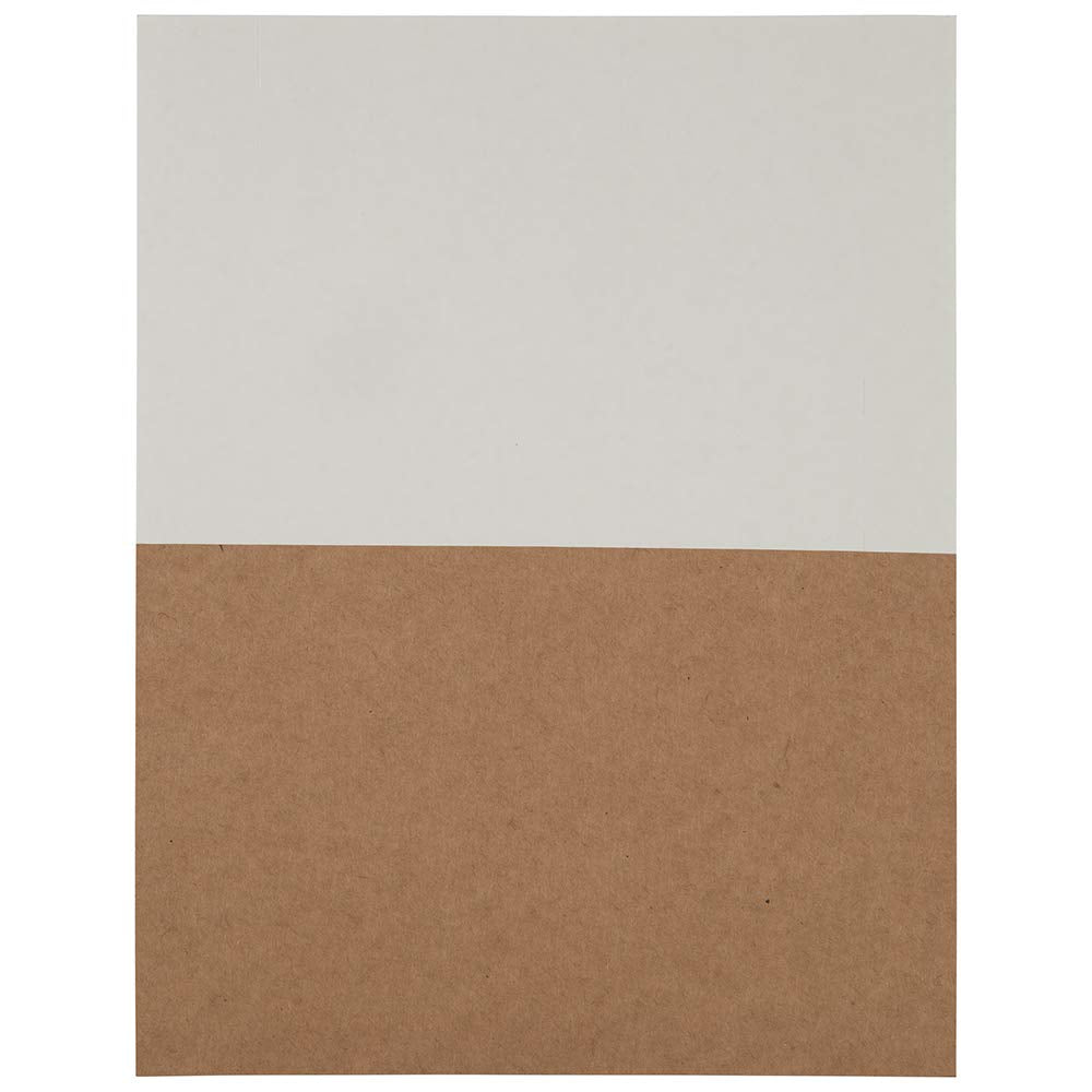 Shipping Labels - Half Page - 5 1/2 x 8 1/2 - Brown Kraft - 50/Pack