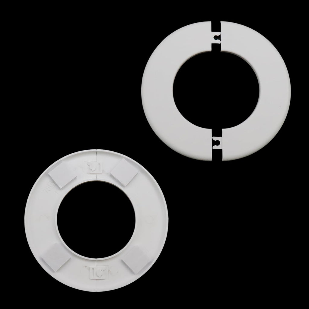 Wall Split Flange, 3 Inch Pipe, White ABS, 4Pcs