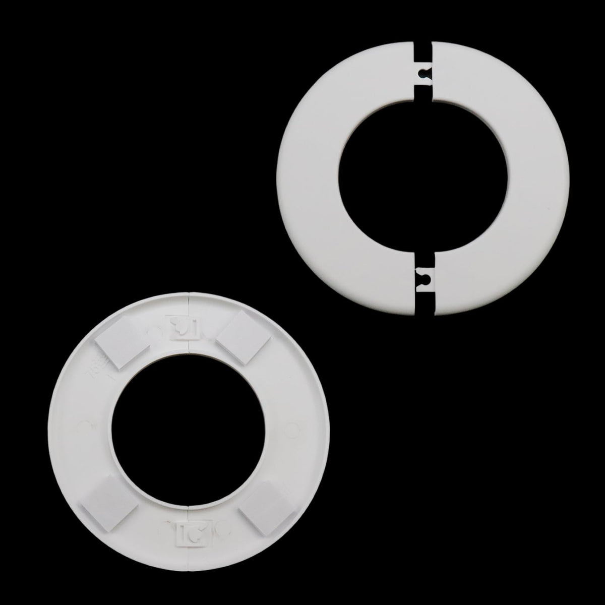Wall Split Flange, 3 Inch Pipe, White ABS, 4Pcs