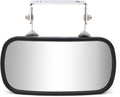 Convex Mirror Stainless Steel Rectangular U-Bracket for Cars Trucks Boats Tractors Forklifts Improves Visibility Rear