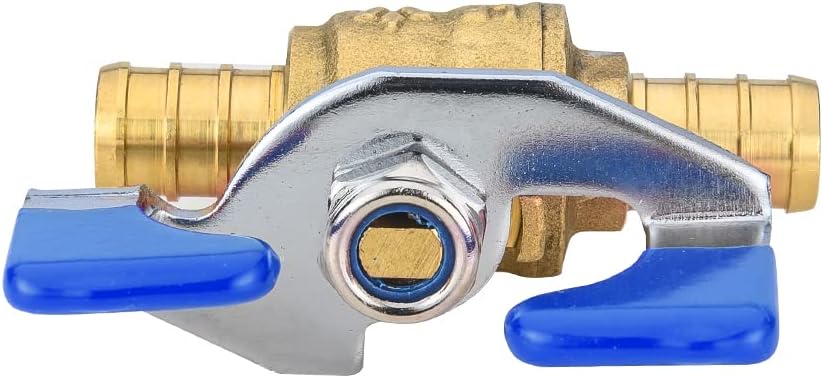 5Pcs EFIELD 3/4" Barb Crimp Pex Ball Valve,Blue Butterfly Level(VALVE169-5)