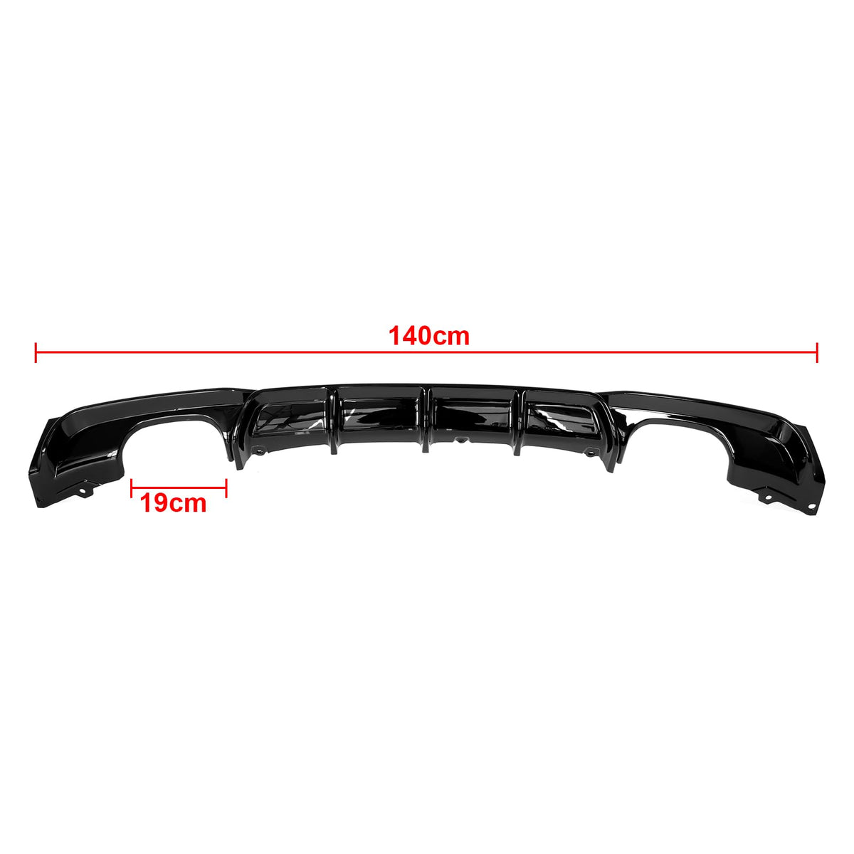 BDBO Rear Diffuser Compatible with 2013-2019 BMW F30 M-Sport Bumper