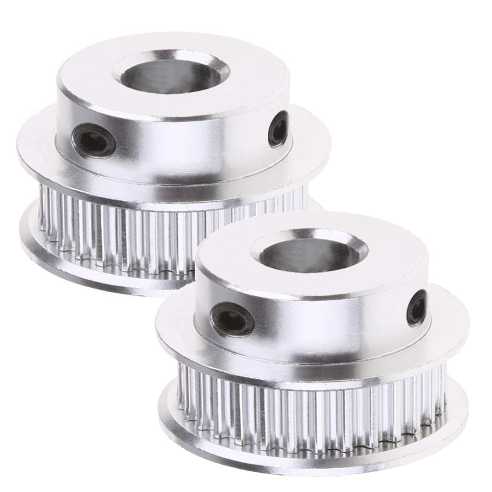 2PCS GT2 Timing Belt Pulley 40 Teeth Bore 8mm Synchronous Wheel