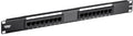 16-Port Cat6 Unshielded Patch Panel, TC-P16C6 | Rackmount, 1U 19", Cat3,Cat4,Cat5,Cat5e,Cat6 Compatible, 250Mhz