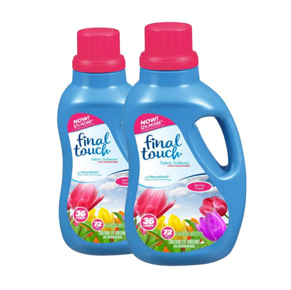 Spring Fresh Liquid Fabric Softener with WeaveShield Fabric Care Technology by Softens & Freshens Laundry, 72 oz