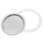 FINBe 6 cup Moka Pot Filter and Silicone Gasket Seal for Mocha Pots,4 Pack