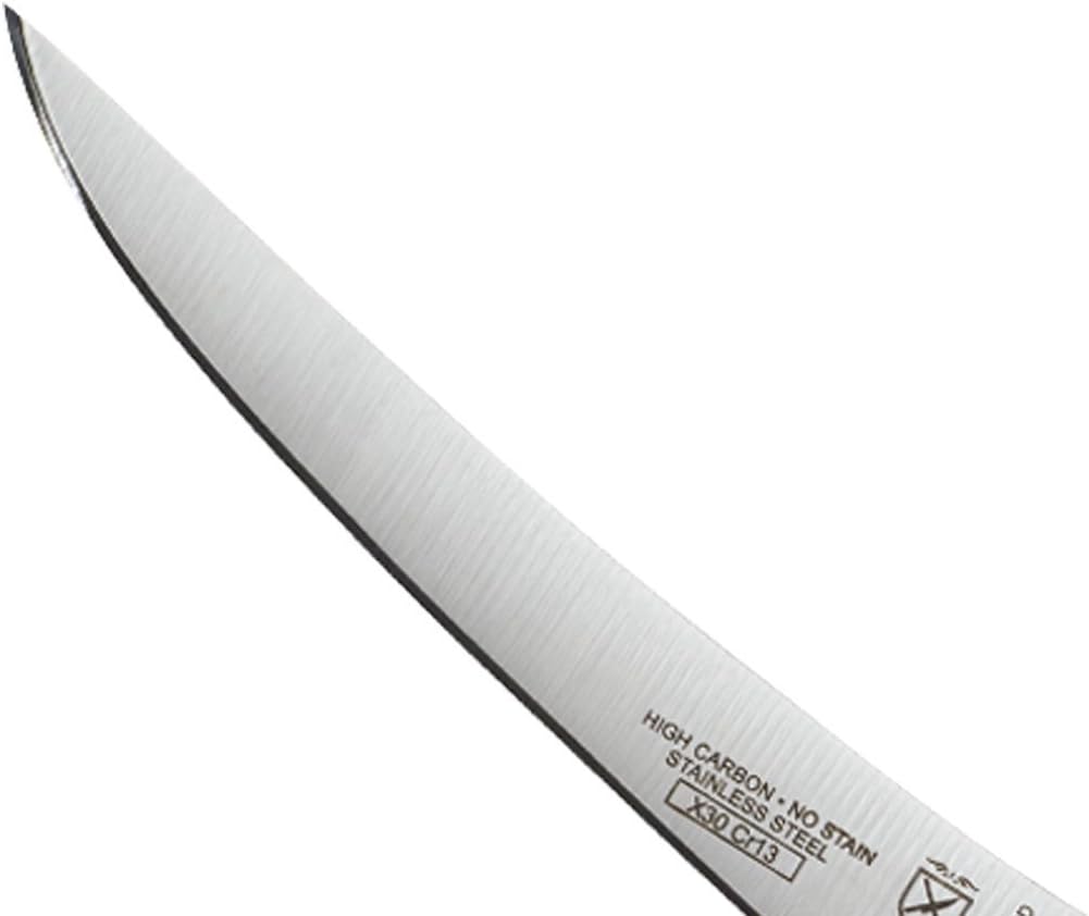 Millennia Color Handle Cutlery 6" Curved Boning Knife Red