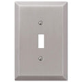 Colester Direct Brushed Satin Nickel Wall Switch Plate Outlet Cover Toggle Rocker GFI (Toggle-Single)