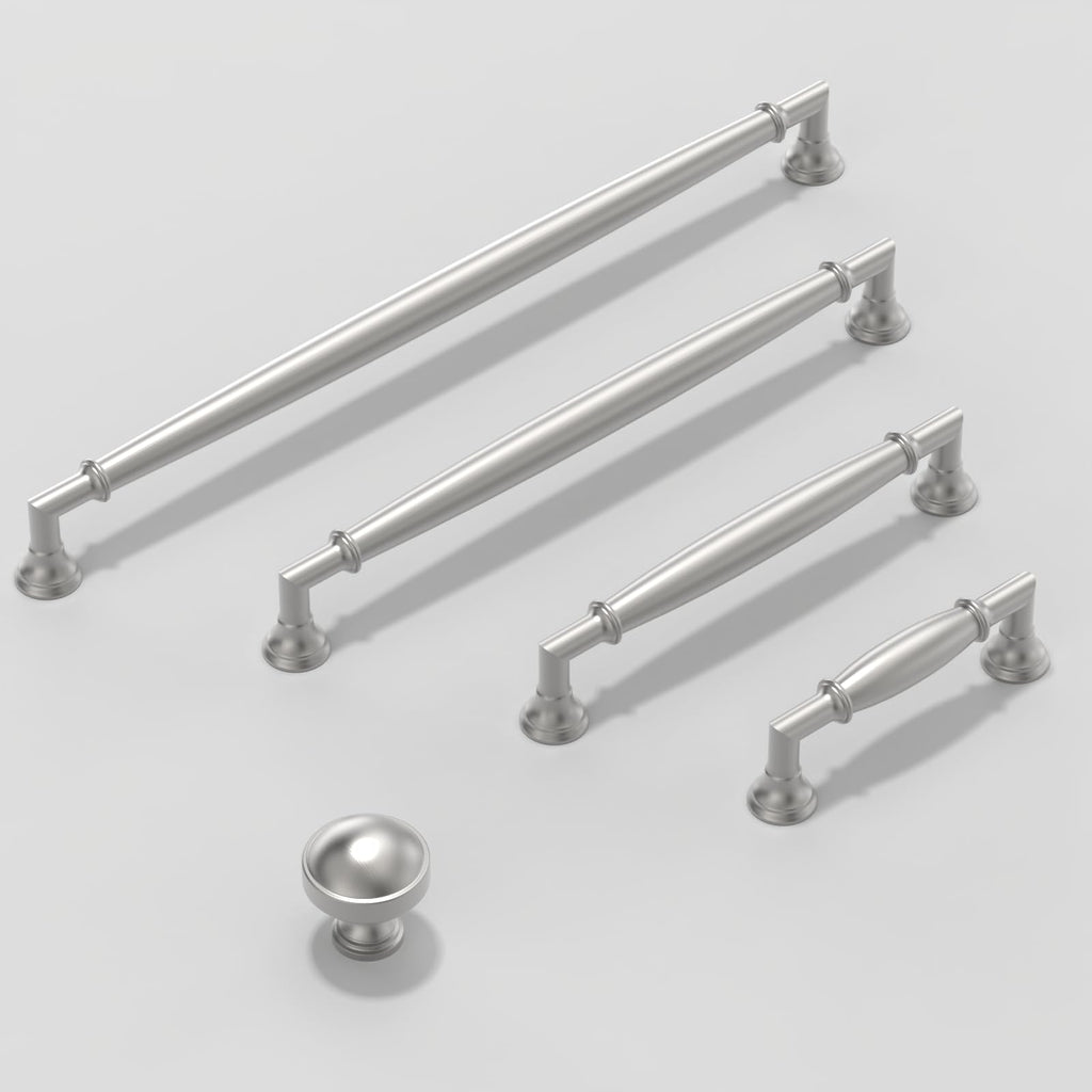 10 Pack Brushed Satin Nickel Cabinet Pulls 7.5 Inch(192mm) Kitchen Cabinet Handles Cabinet Hardware for Drawer Pulls