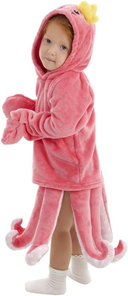 Baby Octopus Costume Newborn, Infant and Toddler Boys Girls 0-4T | 90% Upgraded Flannel Fleece/ 10% Spandex