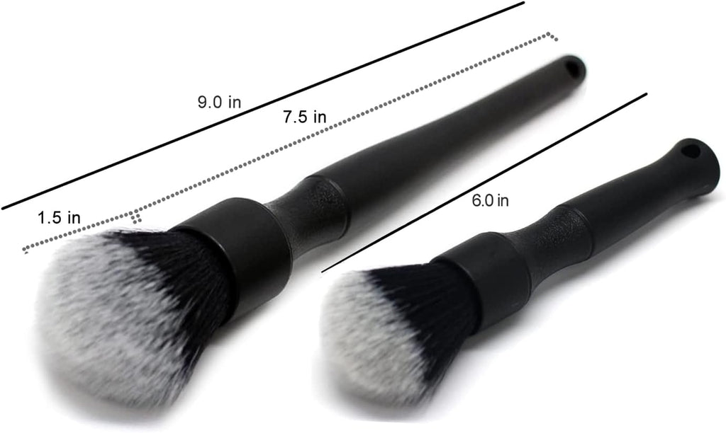 Ultra-Soft Detailing Brush Set, Comfortable Grip and Scratch-Free Cleaning for Exterior, Interior Panels, Emblems