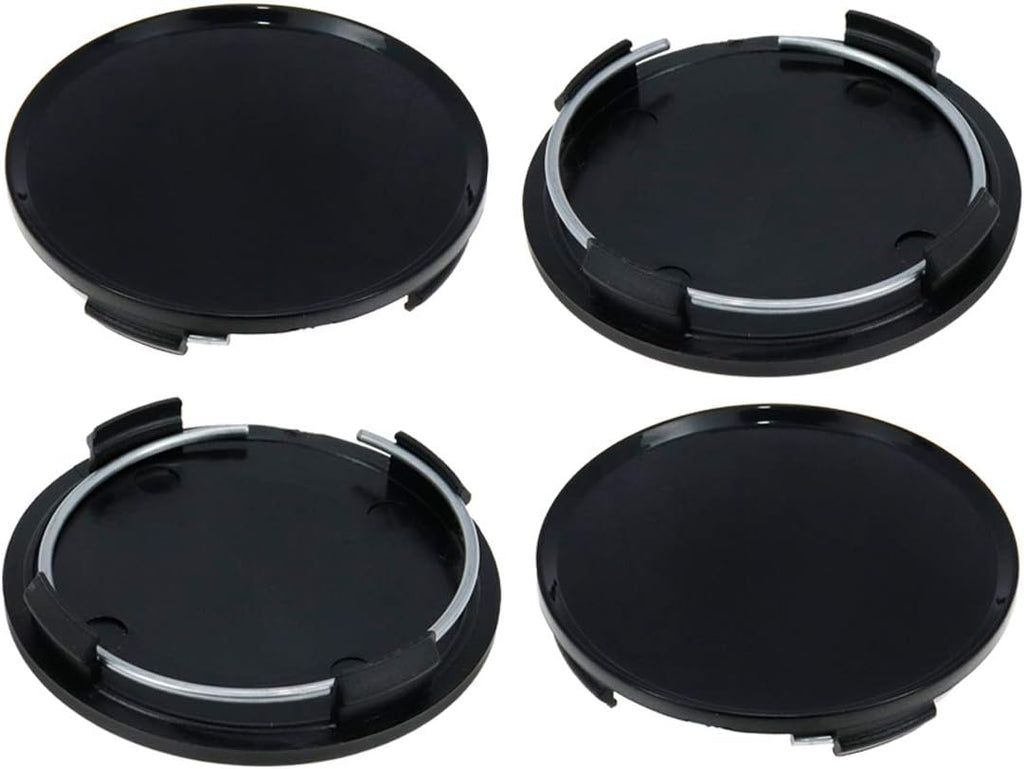 Center Caps,63mm Wheel Rim Hub Center Covers Replacement | 60mm Lug to Lug,Black,Pack of 4