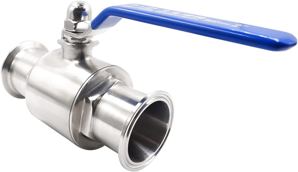 Stainless Steel 2 Inch Tri Clamp Ball Valve, Two-Way Weldless