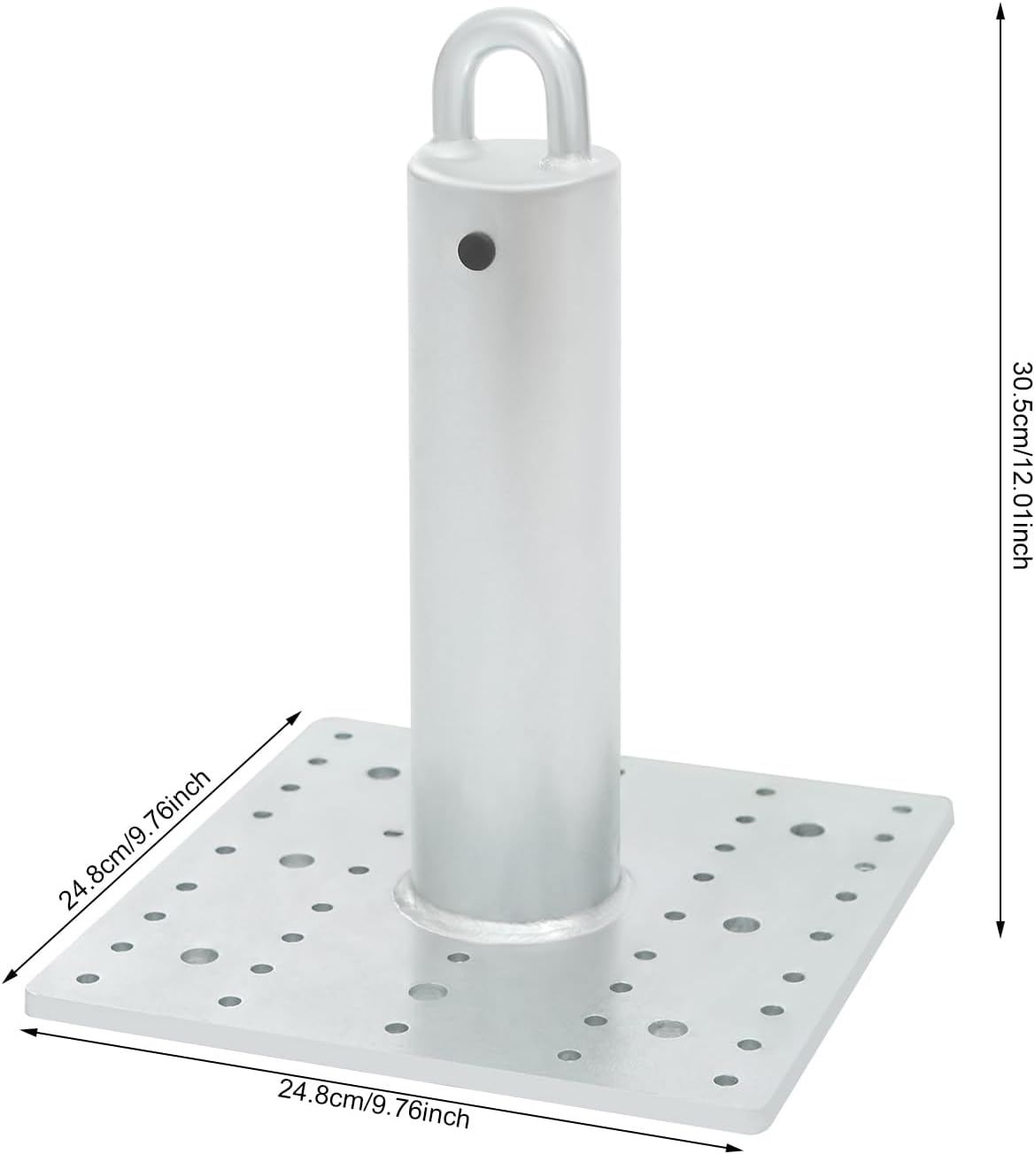 Commercial Roof Anchor with Base Plate, 5000lbs Breaking Strength, Heavy Duty Concrete Anchor and Screws Kit Fall