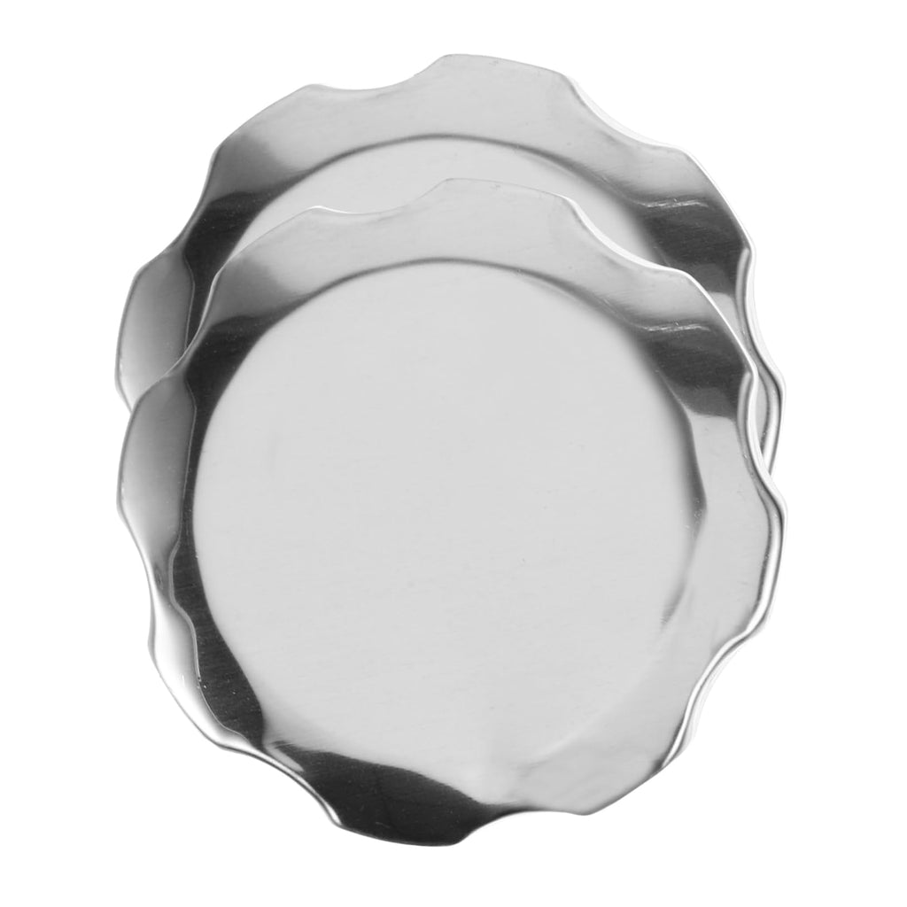 2pcs Aluminum Generator Gas Tank Cap Replacement Set Silver