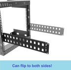 2U Hinged 24-Port Blank Keystone Patch Panel Metal