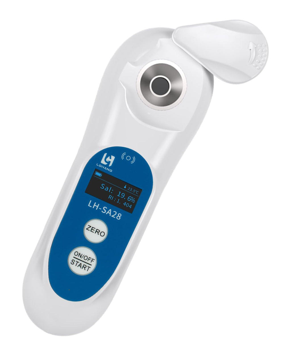 Digital Salinity Refractometer with ATC, 0-28% Measurement Range