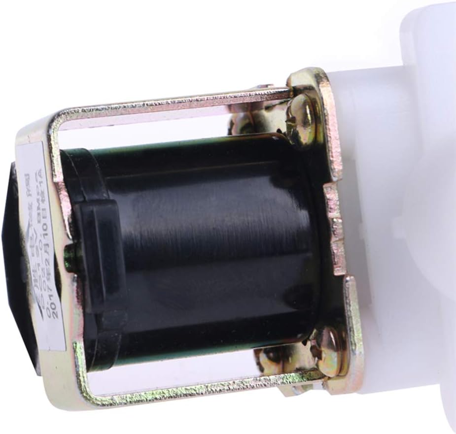 Beduan Plastic Water Solenoid Valve Normally Closed, DC 24V 1/2" G Male Elbow For Washing machine Replacement Part