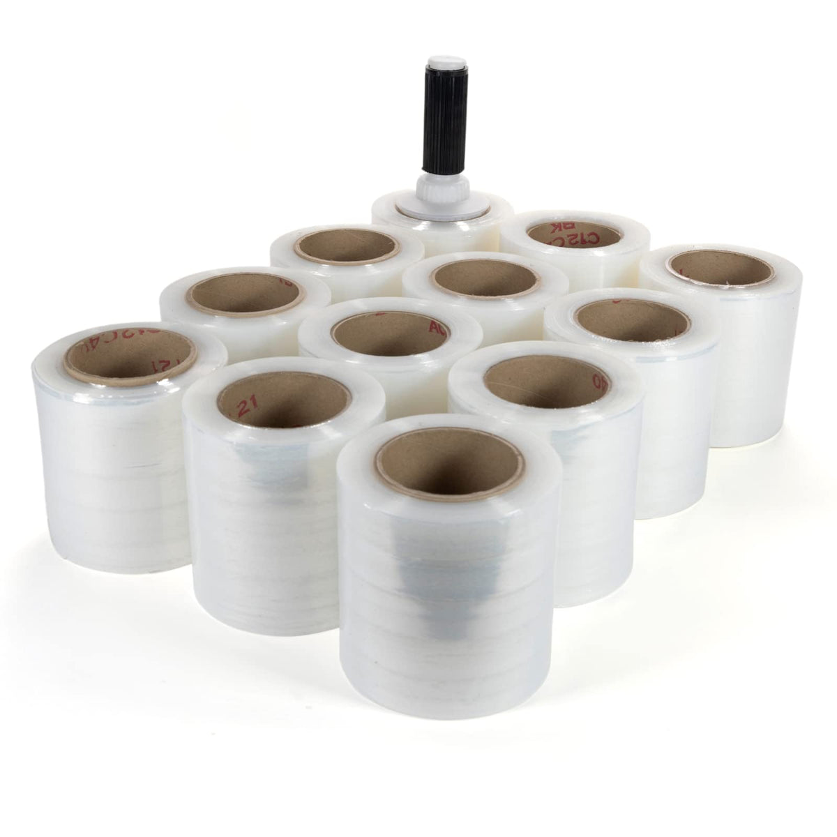 5" x 700' Stretch Wrap Mini Roll, 120 Ga (12-Pack) - USA-Made