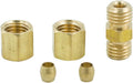 Brass Compression Tube Fitting, Union, 3/8" OD x 3/8" OD, Pack of 2
