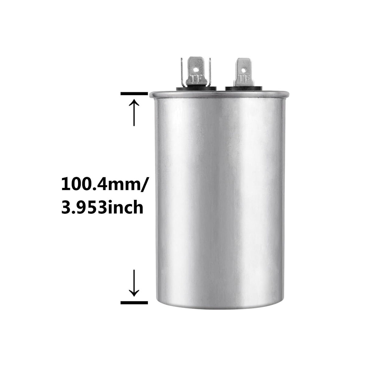 BOJACK 50 uF ±5% 50 MFD 370/450 V CBB65 Round Run Start Capacitor for AC Motor Run or Fan Start and Cool or Heat Pump Air Conditione