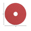 BHA Ceramic Resin Fiber Grinding and Sanding Discs, 5” x 7/8”, 36 Grit - 25 Pack