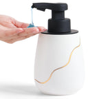 Rechargeable Auto Touchless Liquid Soap Dispenser 17oz Ceramic