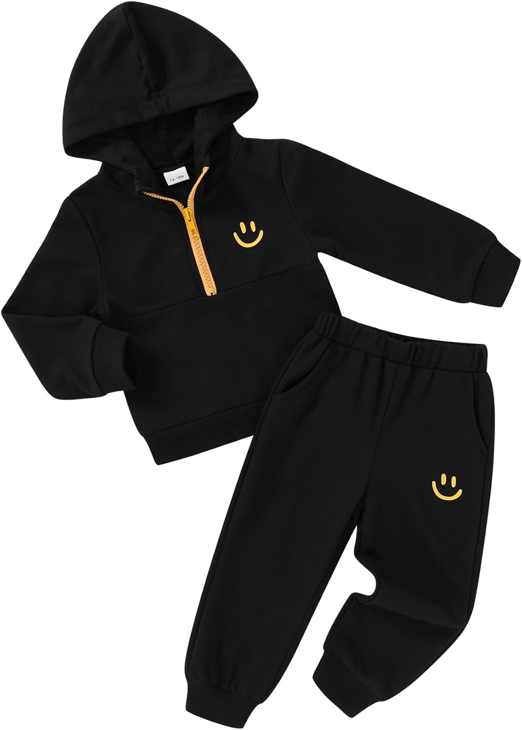 Toddler Boys Girls Long Sleeve Hoodie Sweatpants Outfit Set