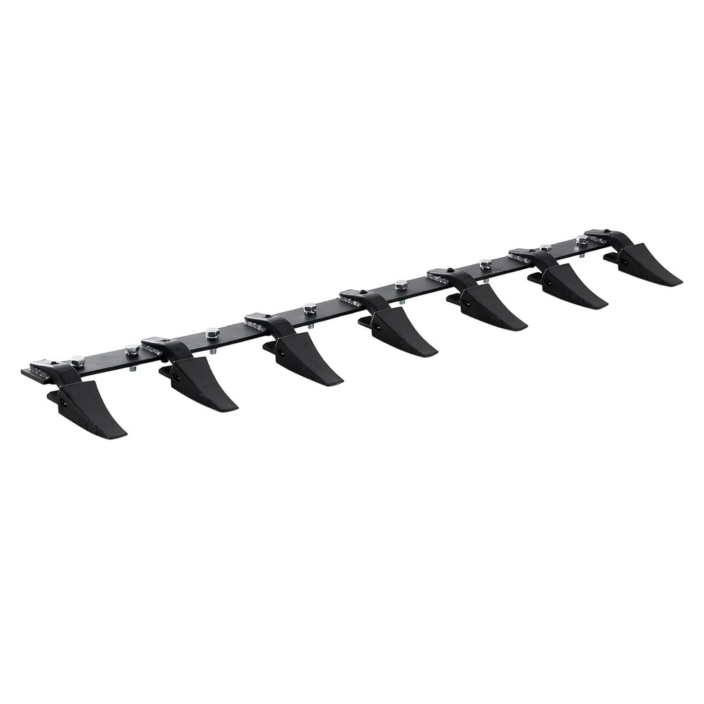Bucket Tooth Bar, 60'', Heavy Duty Tractor Bucket 7 Teeth Bar for Loader Tractor Skidsteer, 4560 lbs Load-Bearing