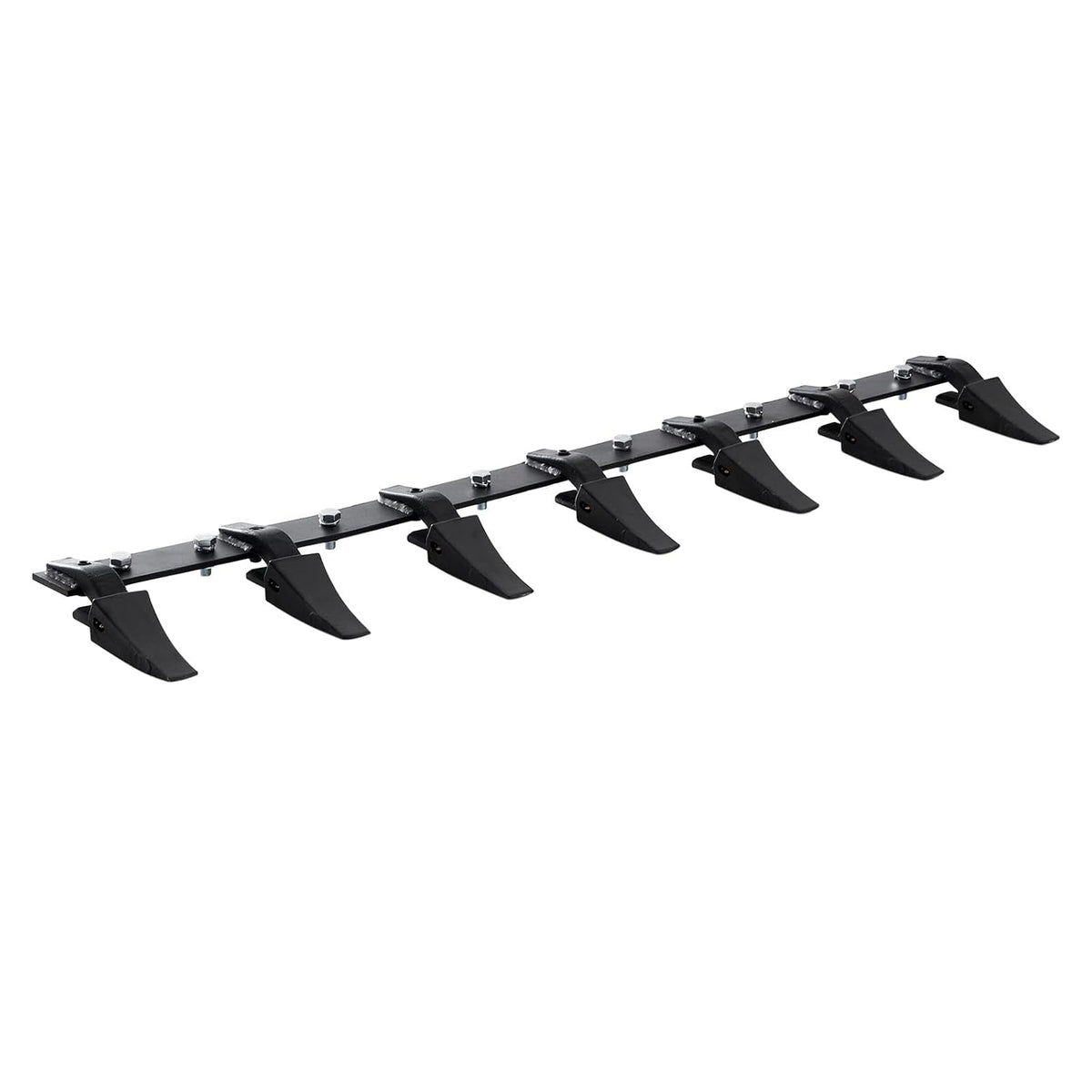 Bucket Tooth Bar, 60'', Heavy Duty Tractor Bucket 7 Teeth Bar for Loader Tractor Skidsteer, 4560 lbs Load-Bearing
