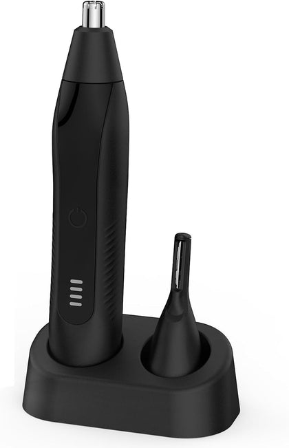 Nose Hair Trimmers for Men,Rechargeable Eyebrow Trimmer 2 in 1 Painless Multifunctional Ear and Nose Hair Trimmer