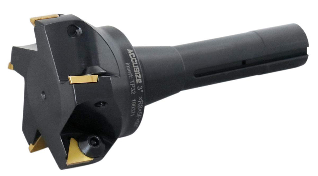Accusize Industrial Tools Indexable End Mill, 3", 0046-0917