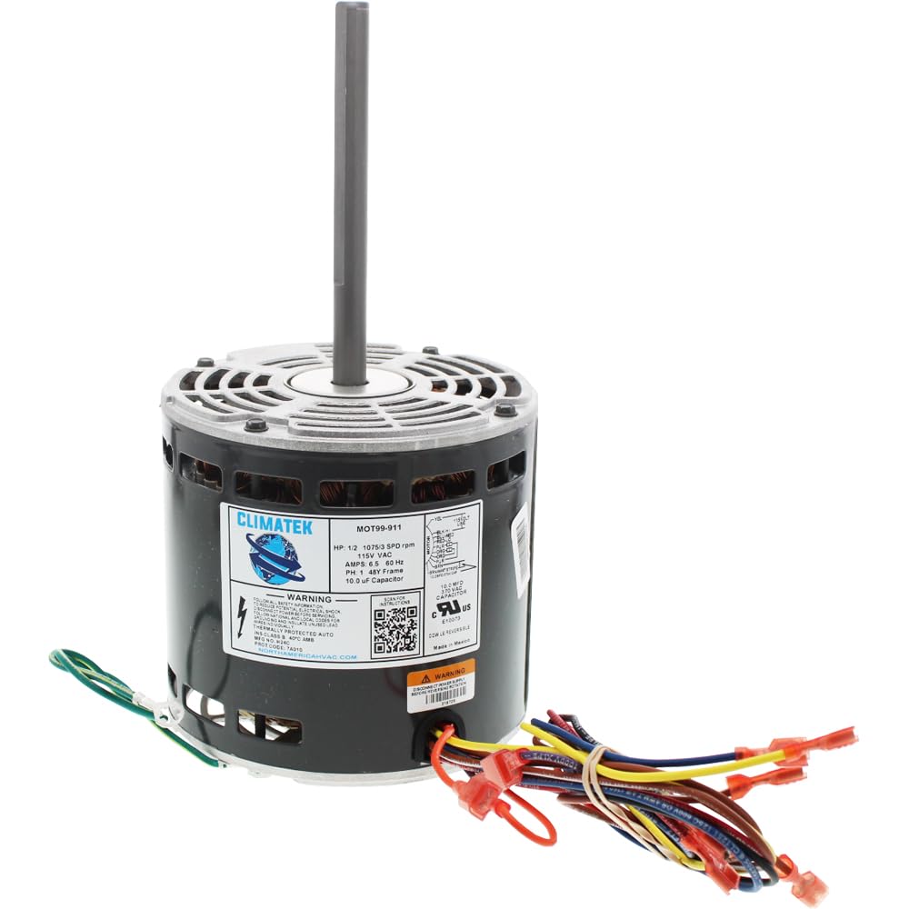 51-24070-02 - ClimaTek Upgraded Furnace Blower Motor 1075 RPM fits Ruud