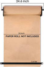 24'' Wall Mounted Kraft Paper Roll Dispenser & Cutter