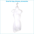Female Mannequin Torso - Fits Women’s Sizes 5-10 - Molded, Shatterproof &
