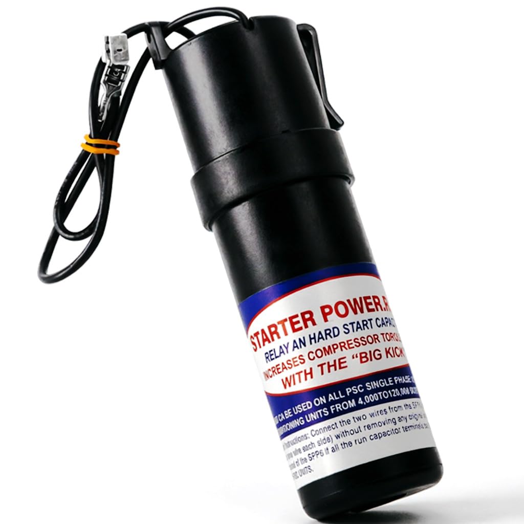 SPP6 Hard Start Capacitor for AC Compressor 115-288V AC | (1/2 Thru 10 H.P.) Compatible with Supco Relay Increases