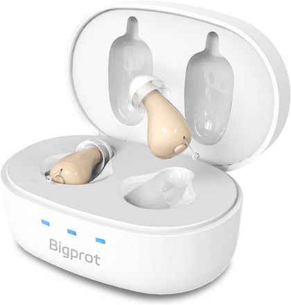 Rechargeable OTC Hearing Aids for Seniors, Digital Hearing Aids with Smart Noise Reduction & Feedback Cancellation