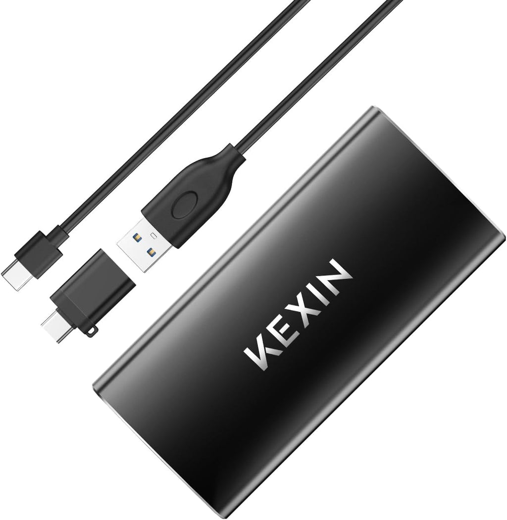 External SSD 1TB External Hard Drive USB C Portable SSD, Up to 500MB/s, USB 3.1 External Solid State Drive 1T for PC