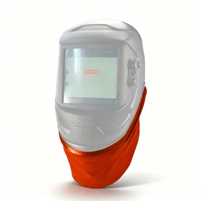 Welding Helmet bib, Split Helmet bib with Press-fit Seal, Suitable for Most Welding Helmets(Orange)