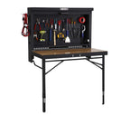 Products Wall Mounted Work Table, 4', Wood Varnish (80421)