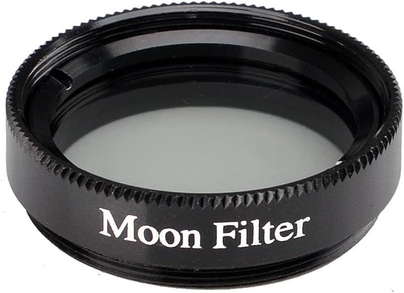 1.25-Inch Telescope Moon Filter for Eyepieces | Wide-angle viewing; multi-coated optics; sharp image