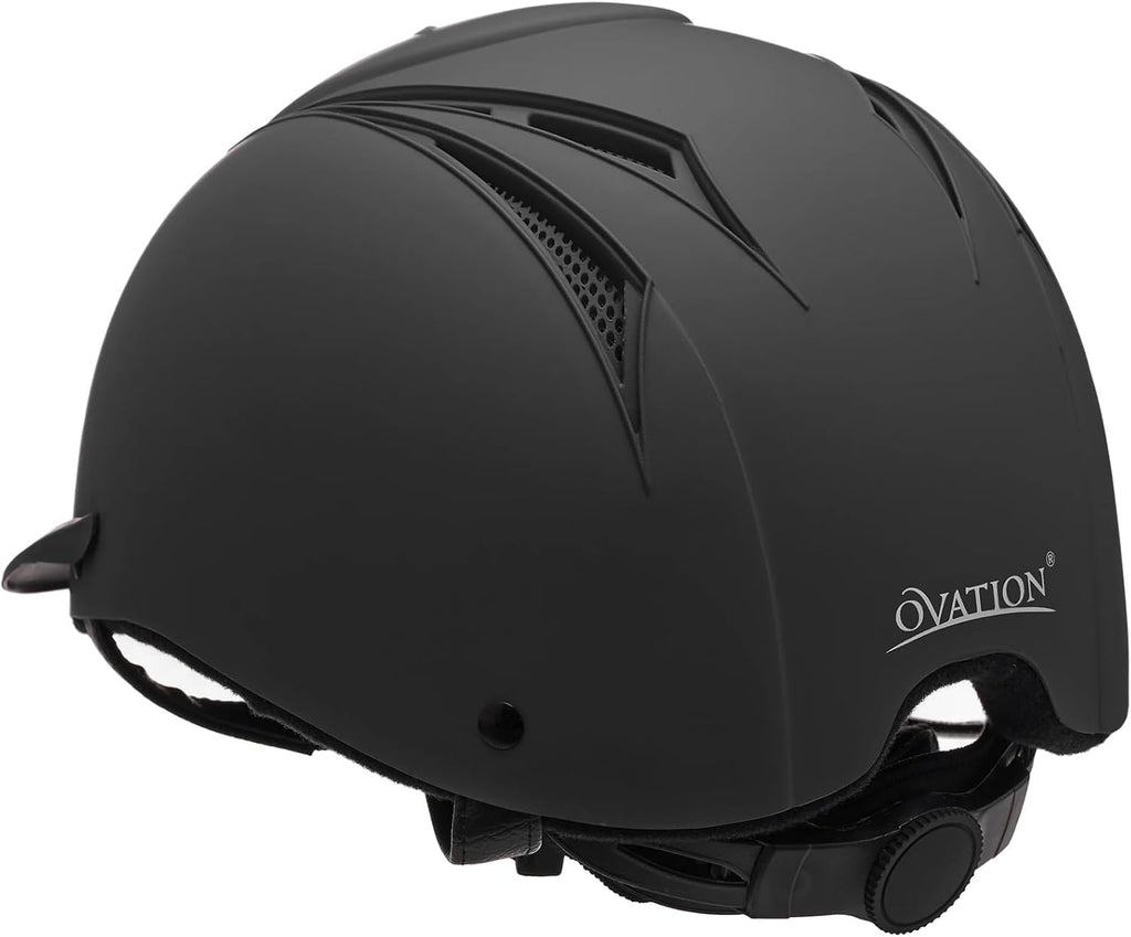 Adult Deluxe Schooler Riding Helmet - Lightweight Breathable Adjustable Equestrian Safety Helmet w/Removable Liner