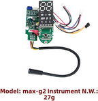 Electric Scooter Display Dashboard for Ninebot Max G2, Display Screen PCB Board Replacement Part for Electric Scooter