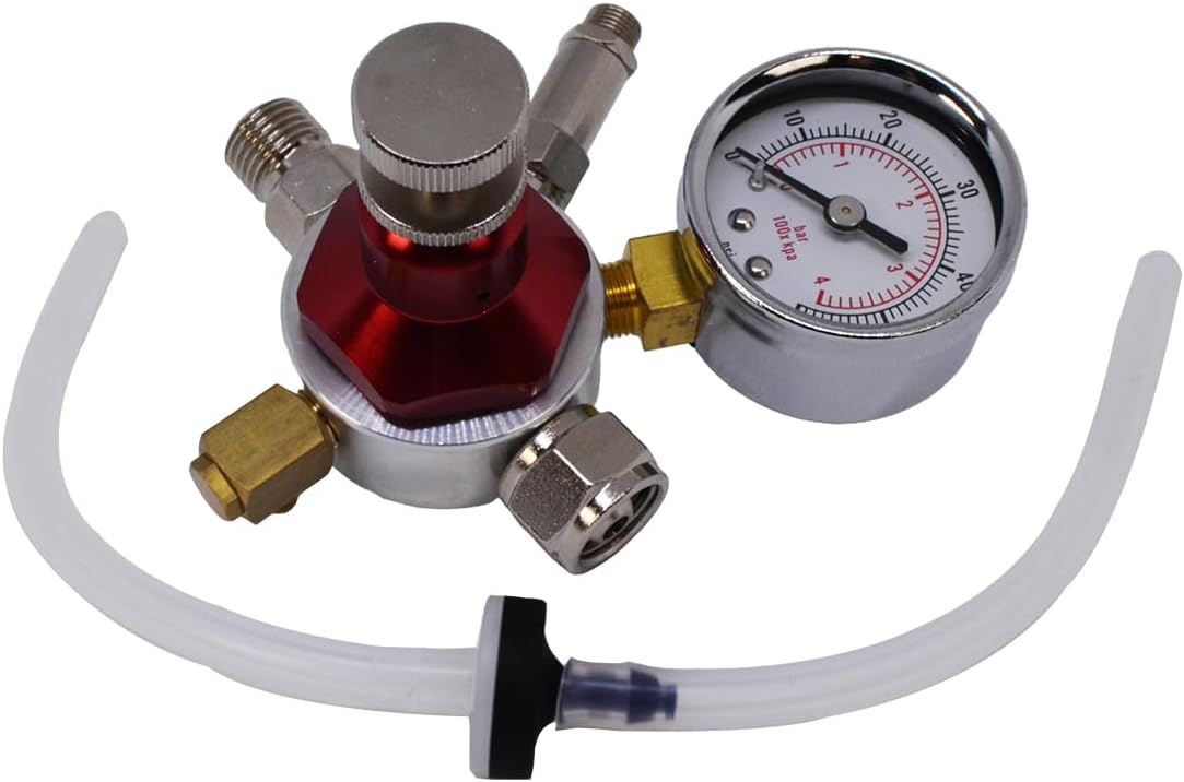 Apollo Sprayers Compressed Air Spray Gun Bypass Cup Regulator with Gauge